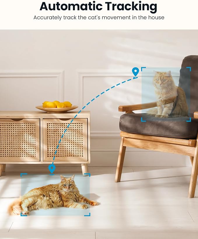 ieGeek Indoor Camera, 2K Cameras for Home Security, 5G Security Camera Indoor, 360° Pet/Dog/Baby Camera with Phone App, AI Tracking, 2-Way Audio, Night Vision, 24/7 SD Card Storage, Alexa