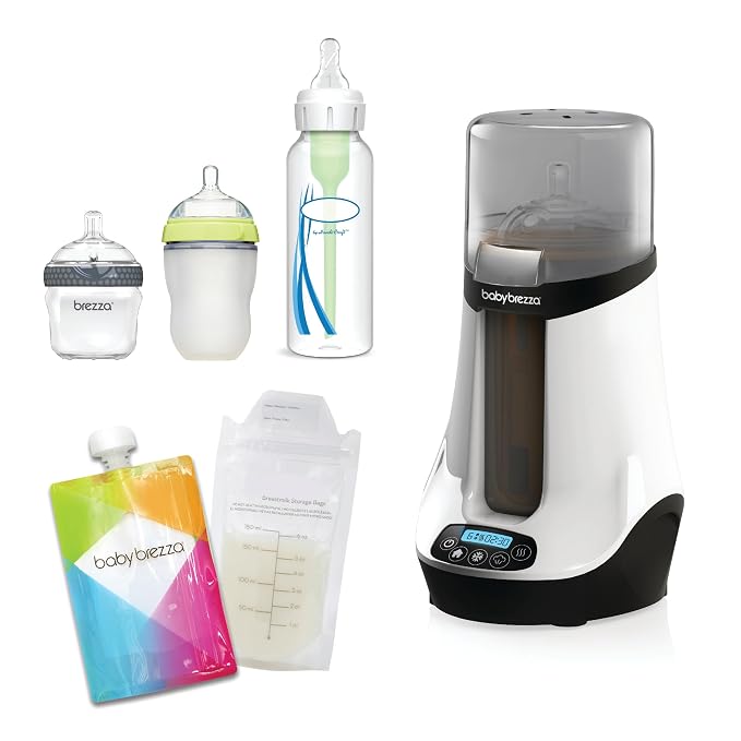 Baby Brezza Smart Bottle Warmer - Breastmilk Warmer/Defroster, Bluetooth Control (Pack of 2)