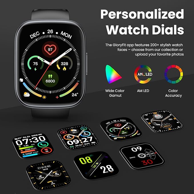 Smart Watch for Men Women (Answer/Make Call), 1.95" Touch Screen Fitness Watch with Heart Rate/Sleep Monitor, IP68 Waterproof Smartwatch for Android iOS, Activity Tracke with 120+ Sports Modes, Black