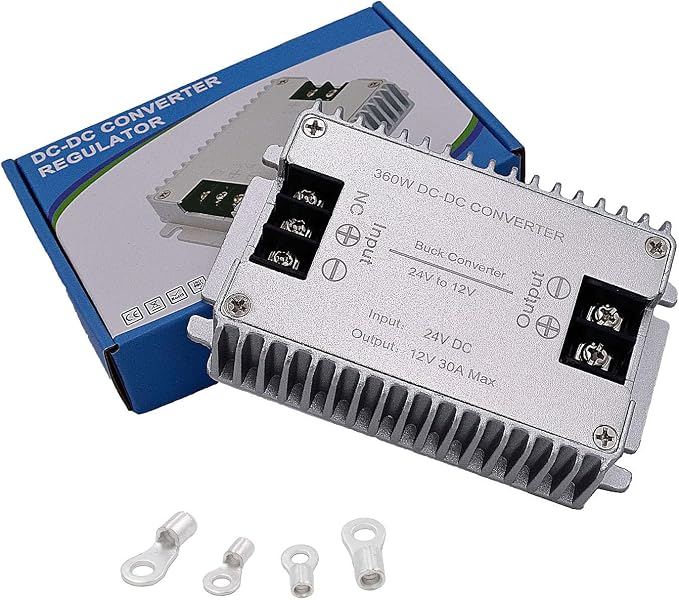 DC to DC High Efficiency Voltage Converter 24V to 12V 30A 360W Buck Converter DIY Power Supply Step-Down Transformer