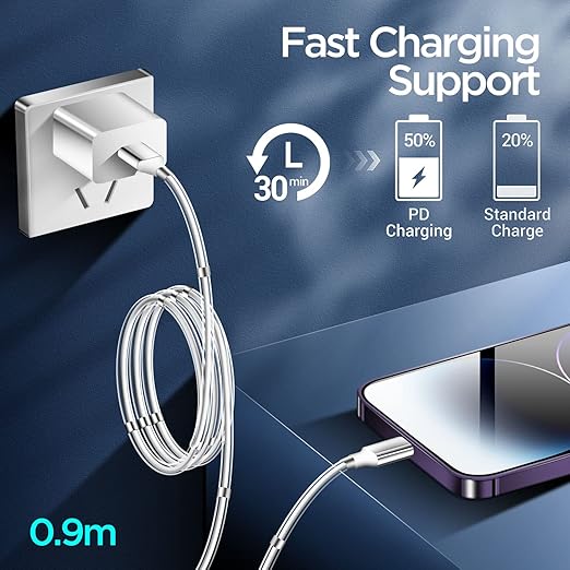 AICase Magnetic Charging Cable,(3FT+6.5FT) Super Organized Charging Magnetic Absorption Nano Data Cable for Phone 14/13/12/11/XS/XS Max/XR/X/8/8 Plus/7/7 Plus/6s/6s Plus/6/6 Plus/SE