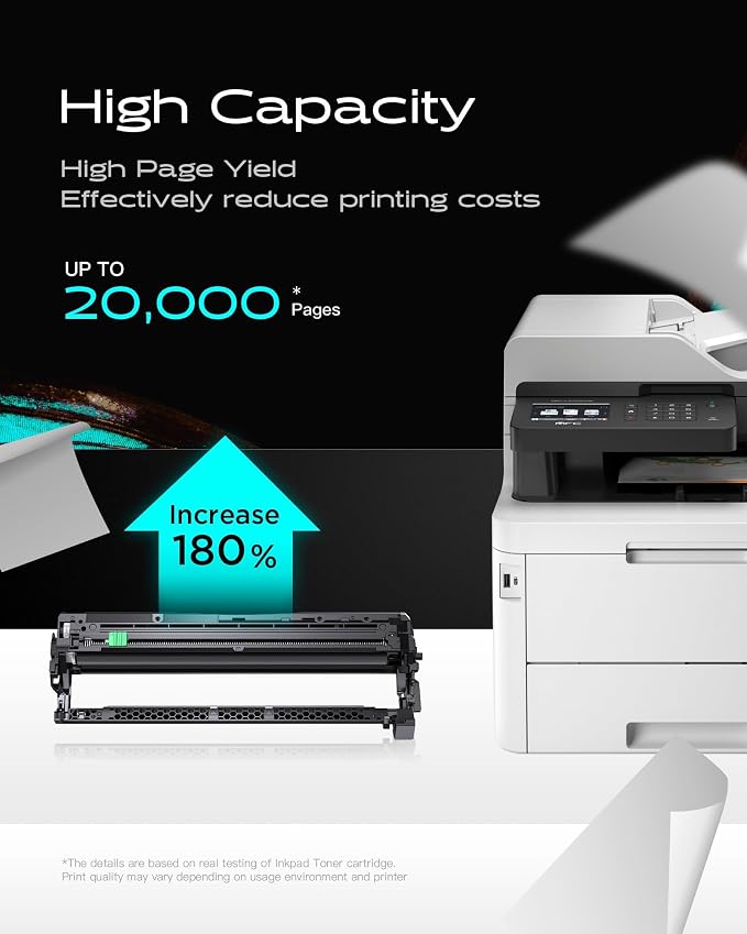 Compatible DR229CL Drum Unit (NOT Toner) Replacement for Brother DR-229CL DR229 TN229XL Work for MFC-L3720CDW MFC-L3765CDW MFC-L3780CDW HL-L3220CDW HL-3280CDW HL-L3295CDW Printer (4 Pack)