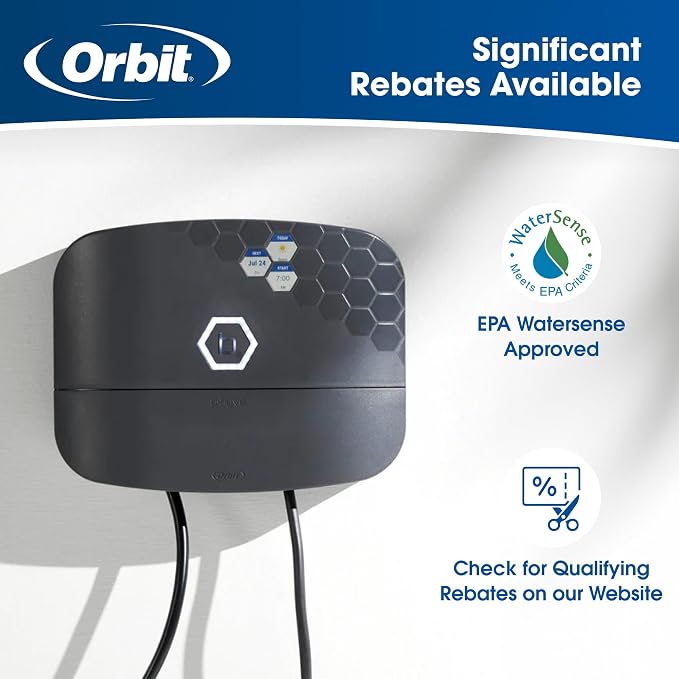 Orbit 57985 B-hyve XR 8-Zone Smart Indoor/Outdoor Sprinkler Controller (Pack of 2)