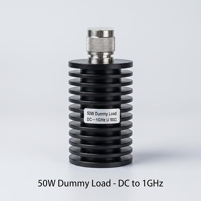 BECEN 50 Watt PL259 Dummy Load - 50 Ohm UHF Dummy Load for Ham Radio, DC to 1.0Ghz Lower VSWR 50 Watt PL259 Termination Load for Antenna Testing, SWR Measurement, and Radio Transmitter (50 Watt)