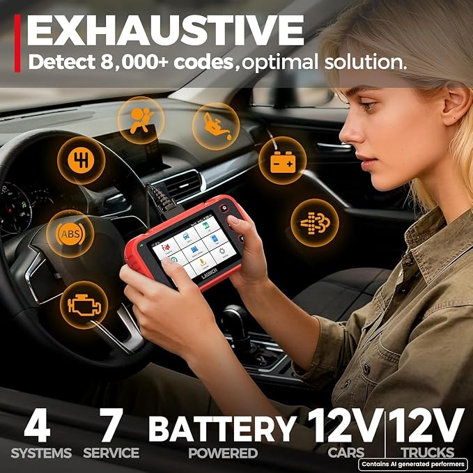 LAUNCH CRP123I V3.0 Elite OBD2 Scanner Diagnostic Tool with DOIP & CAN FD, 2026 New Code Reader for Cars and Trucks, Engine ABS SRS Transmission Car Scanner, Oil/EPB/DPF/SAS/Throttle Relearn