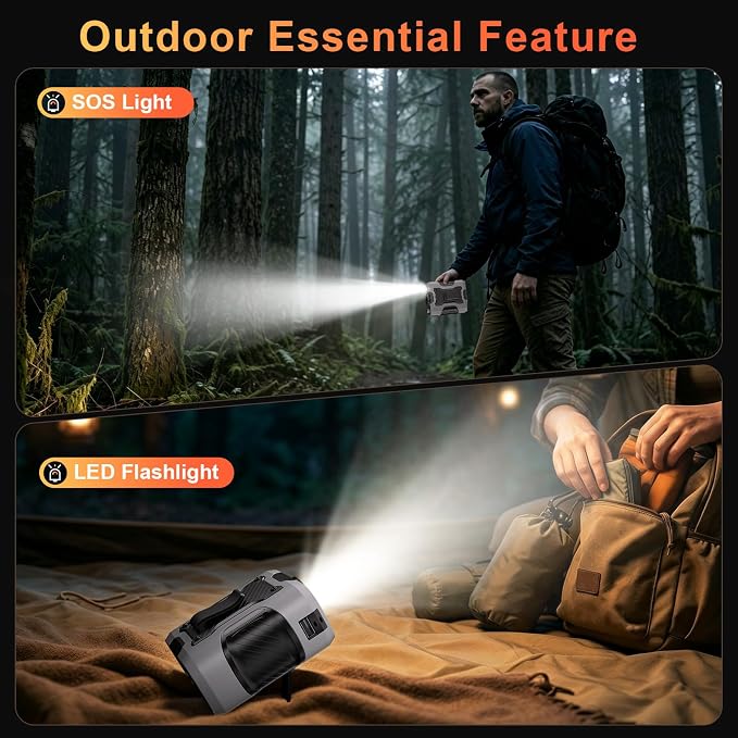 Portable Waist Fan Personal 14500mah 100 Speeds Clip On Shirt Fan Belt Cooling Device Wearable Cool Body Blow Cold Air Rechargeable Pocket Mini Men Workers Outdoor Travel Hiking Gifts