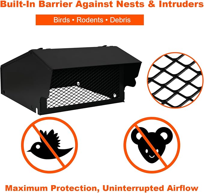 Bghdas 25W Solar Attic Fan, 8 Inch IP68 Waterproof Solar Roof Vent Fan, Ideal Solar Roof Vent for Attics, Garage, Shop and Warehouse