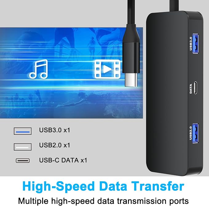 USB C Docking Station Dual Monitor for Dell/HP/Mac Laptop, Dual HDMI Adapter for 2 Monitors, HDMI Splitter for Dual Monitors Extended Display, 8 in 1 USB C Hub Multiport Adapter with HDMI/USB/PD/SD/TF