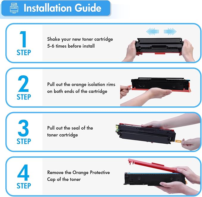 410X Toner Cartridges 4 Pack M477fnw Compatible Replacement for HP 410X 410A Color LaserJet Pro MFP M477fdw M477fdn M477fnw M452dn M452nw M452dw M377dw M477 M452 CF410X CF411X CF412X CF413X Printer