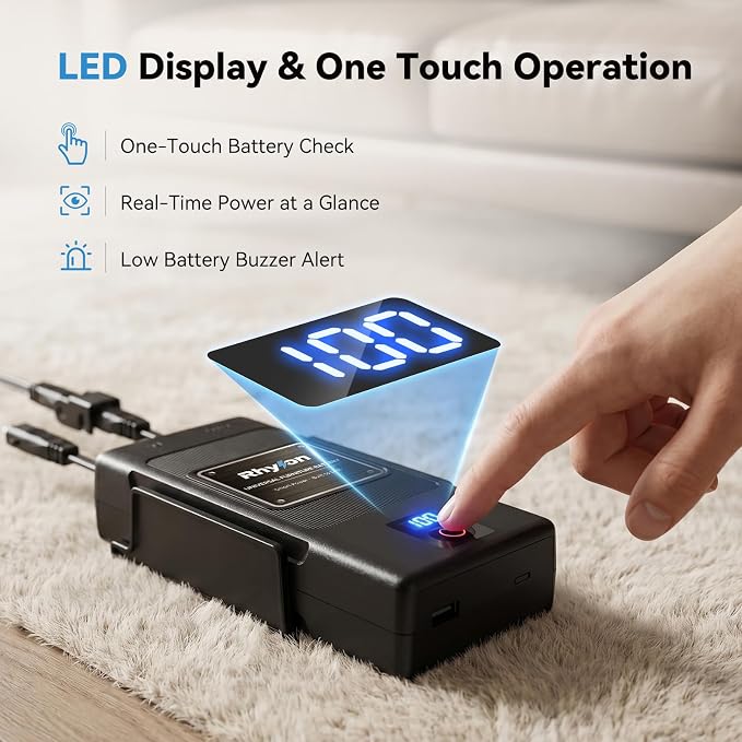 Battery Pack for Reclining Furniture, 2500mAh Rechargeable Power Recliner Battery with Universal 2-Pin, Cordless Battery Pack with LED Display for Reclining Sofa Couch & Lift Chair