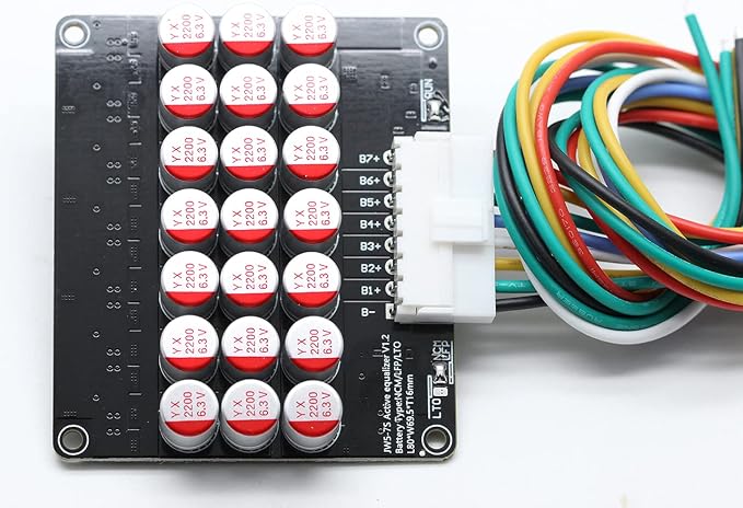 6S 7S 5.5A Capacitor Active Equalizer Balancer LFP Lifepo4 Lithium Lipo/Titanate LTO Battery Energy Transfer Active Equalization Module Faster Whole Group Balancer