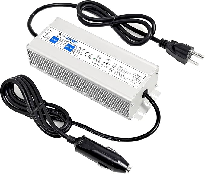 12V Waterproof Power Adapter for GMG Green Mountain Grill Jim Bowie | Daniel Boone, Davy Crockett Prime/Prime Plus Grill, P-1001P-1266 Power Cord Replacement Part for Ledge Peak Trek