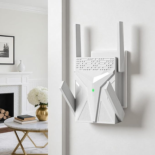 2026 AX1800 WiFi 6 Extender, WiFi Extender Signal Booster for Home-Dual Band (2.4G/5.8G), WiFi Booster Up to 17,888 Sq.Ft. & Support 135+ Smart Devices Easy Setup