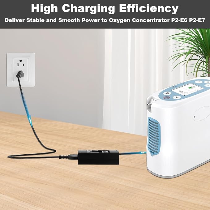 19V Power Adapter for Lifestyle Rhythm Healthcare Portable Oxygen Concentrators P2/P2-E6/P2-E7