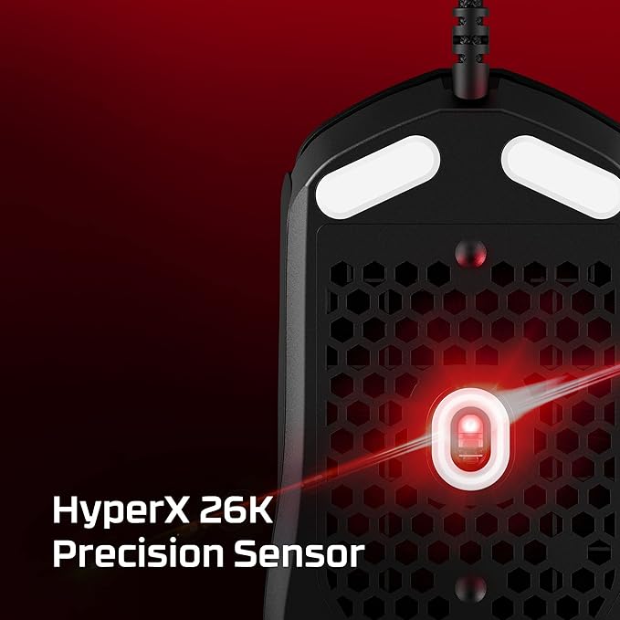 HyperX Pulsefire Haste 2 – Wired Gaming Mouse- Ultra Lightweight, 53g, 8000Hz Polling Rate, Precision Sensor, Hyperflex 2 Cable, Plug and Play – Black