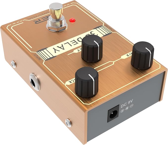 3D DELAY,Guitar Pedal,Electric Guitar Effects Pedal for Guitars and Bass Effect Pedals Mini Single Type DC 9V True Bypass