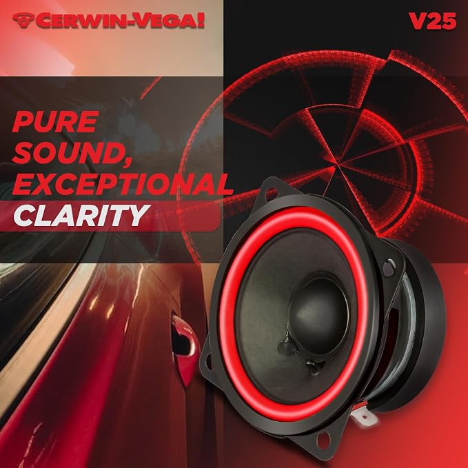CERWIN-VEGA! V25 2.5" VEGA 60 Watts 4 Ohm Full Range Speaker(Pair)