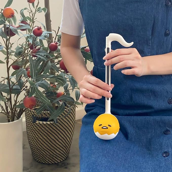Otamatone Sanrio Special Edition (2 Pc. Set - Aggretsuko Rage + Gudetama) - Fun Electronic Musical Toy Instrument by Maywa Denki (Official Licensed) [Includes Song Sheet and English Instructions]
