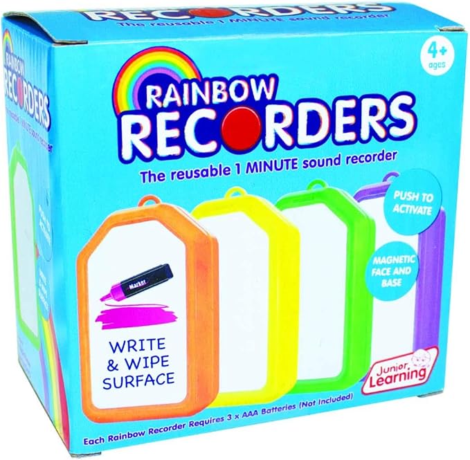 Junior Learning Rainbow Recorders (Set of Four), Multi Colored