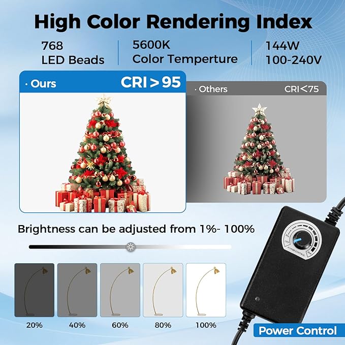 Photo Light Box, Portable 47"x39"x78" Photo Studio Light Box, Shooting Tent Kit with 768 Light Beads and 3 Color Backdrops. Large Lightbox with 6 Stepless Dimming Light Boards for Photography