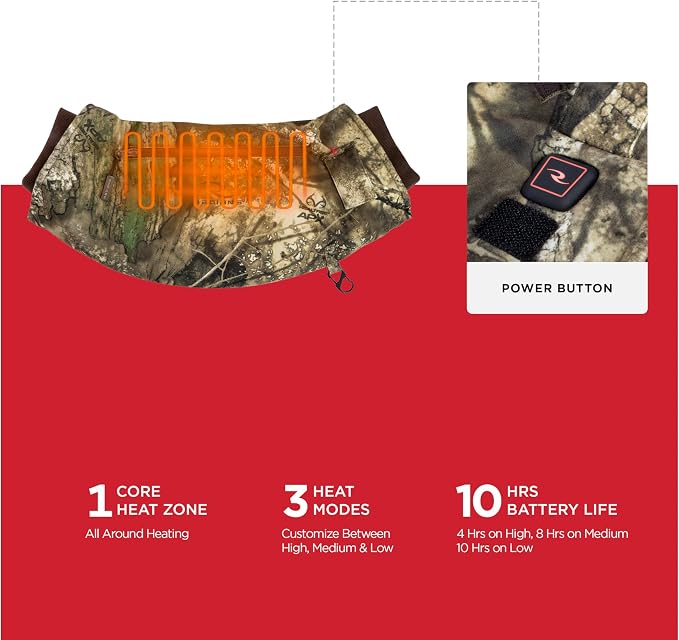 Radians RHG-A900 Wind Resistant Cold Weather Heated Hand Warmer Kit with Battery - Camo