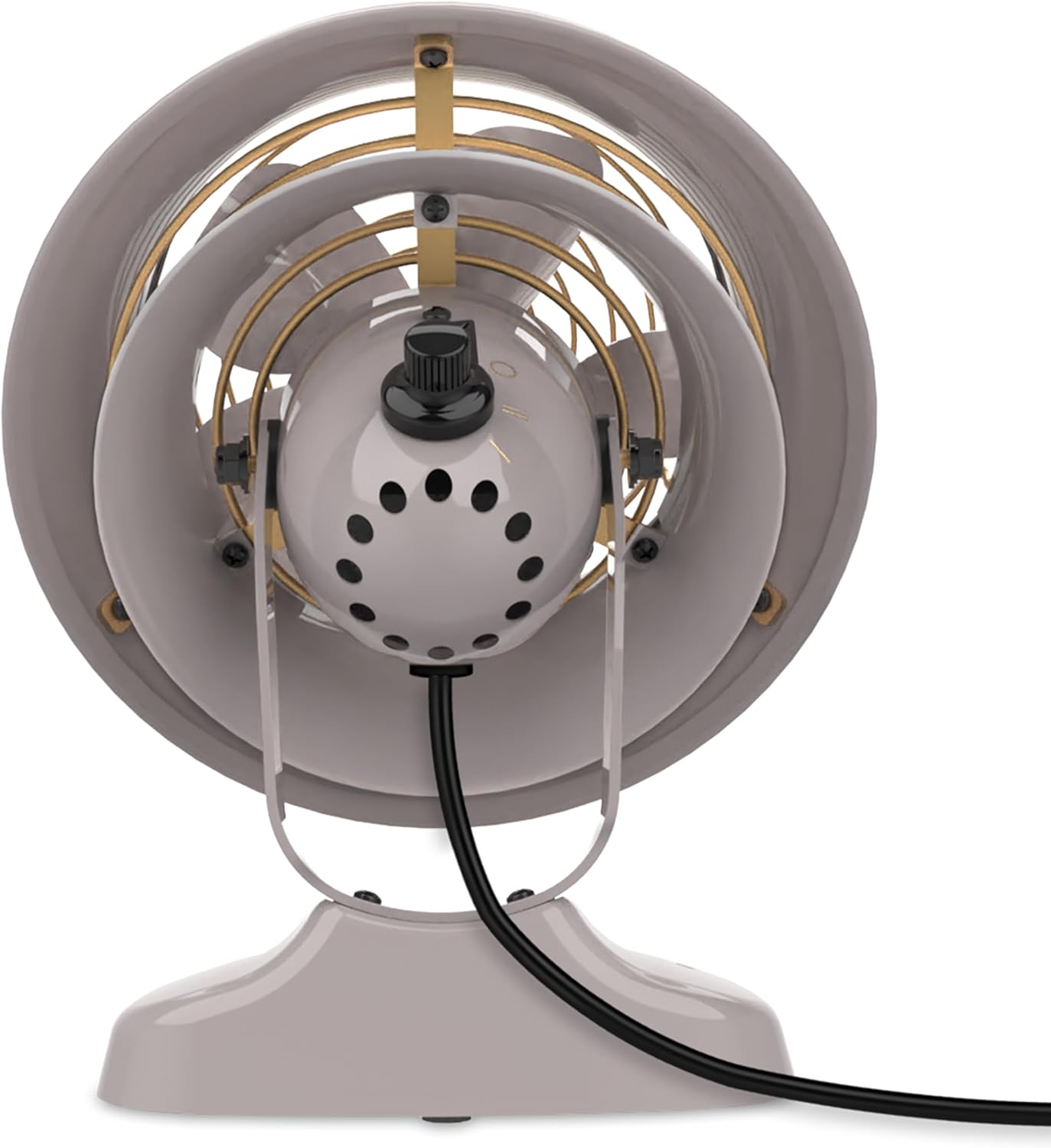 Vornado VFAN™ Mini Fan, Classic Vintage Circulator, Retro Metal Air Circulator, For Desk & Bedside, 2 Speeds, Adjustable Tilt, Personal Cooling with Targeted Airflow, Quiet Fan, Driftwood