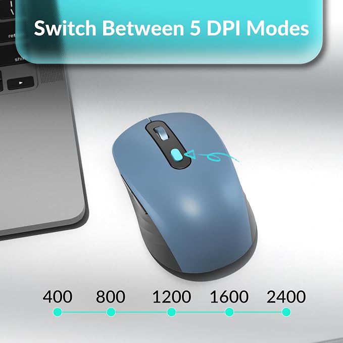 Keychron B33 Wireless Keyboard & BM25 Mouse Combo, 2.4 GHz/Bluetooth 5.2/Wired, 80% TKL Silent Portable Ergonomic Keyboard Adjustable DPI Mouse, Unifying Receiver for macOS Windows Linux