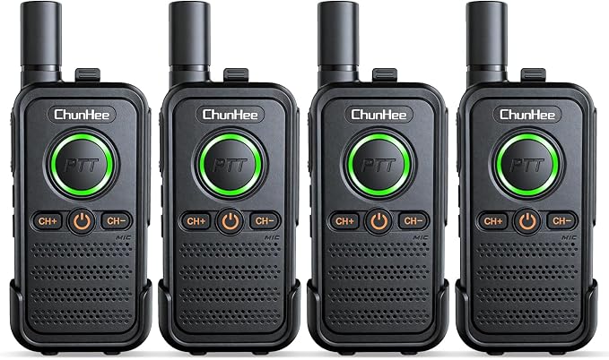 ChunHee Wireless Intercom System, 2 Way Voice Intercom for Home, 1.5-Mile Long Range, 16 Channels Portable Intercom with VOX & SOS Alarm, Easy Install Intercom for Elderly, Business & Basement