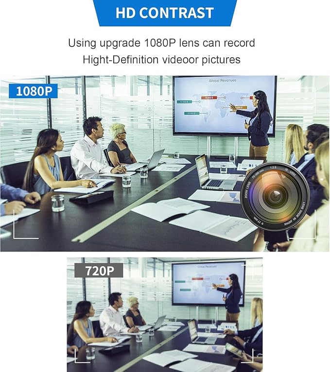 64G Mini Hidden Camera，1080P Mini Camera Pen 1080P Full HD Recorder，Easy to Use，150 Minutes Long Battery Life with Loop Recording for Indoor and Home【Supports 256GB SD Card】