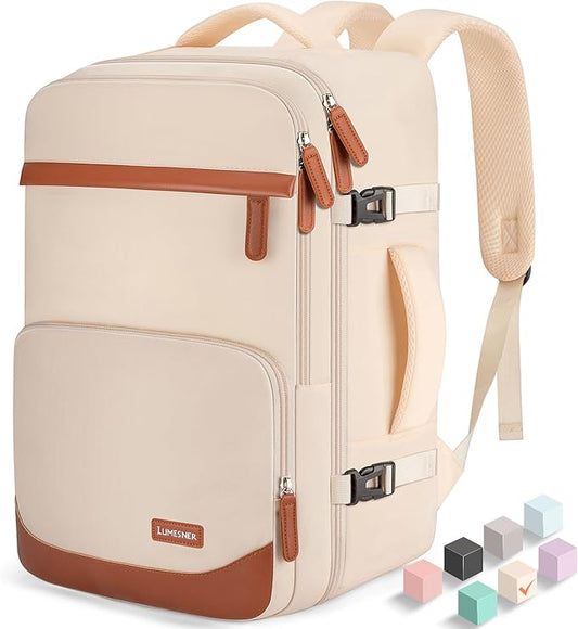 40L Travel Backpack, Water-Resistant Carry On Backpack for Men Women, Business Laptop Backpack for Trips & Commutes, Fits 15.6/17.3 Inch Laptop