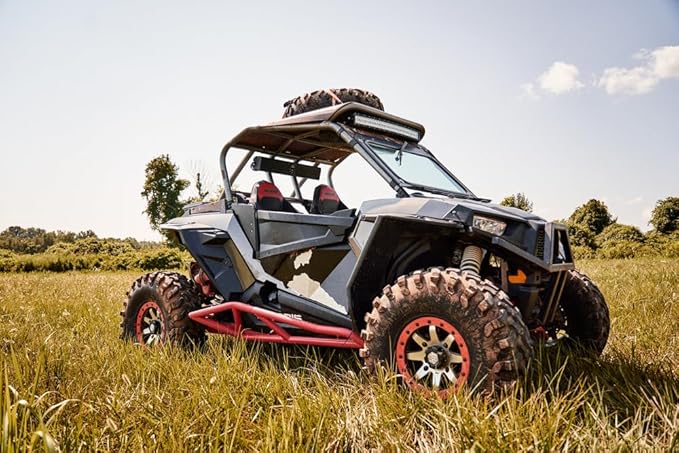 BELVA BASB26v2 26” 500W Amplified Weatherproof Bluetooth Soundbar for UTV/ATV/SxS/Golf Cart, 6-Speakers, Remote Control, Preset Equalizer, Fits 1.5" - 2" Roll Bars