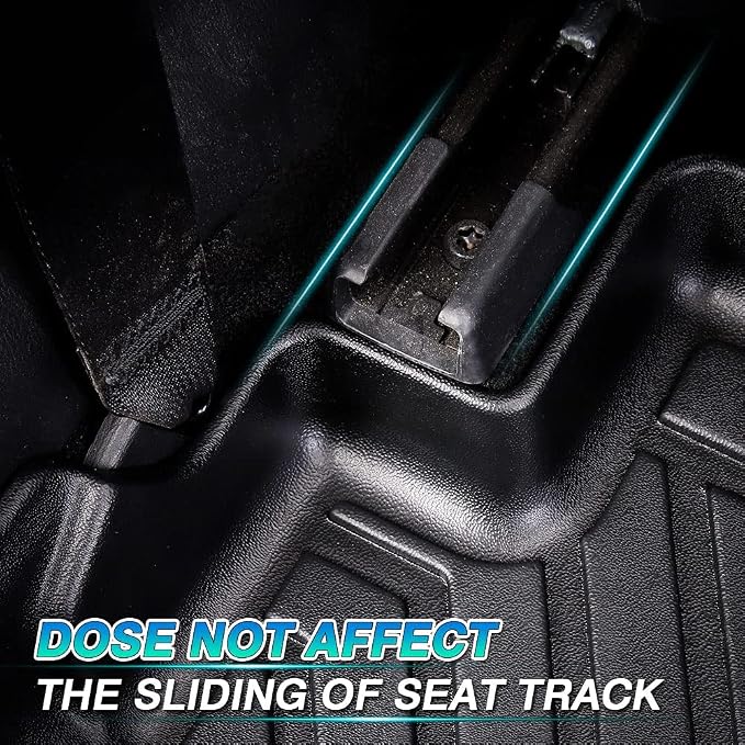 T TGBROS Floor Mats for Ford Bronco Sport 2021–2026 All-Weather Black Car Floor Liners Custom Fit 2 Rows Full Set Durable & Easy to Clean