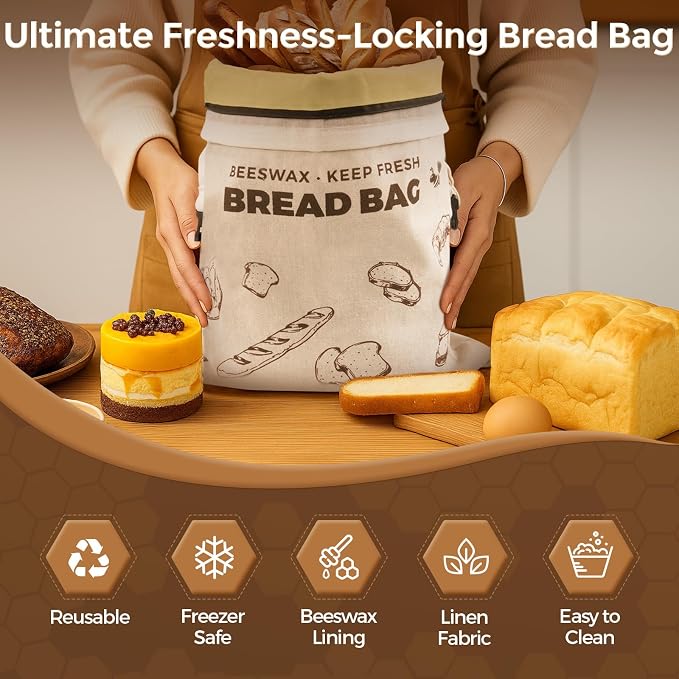 YARRAMATE Electric Can Opener and Beeswax Bread Bags