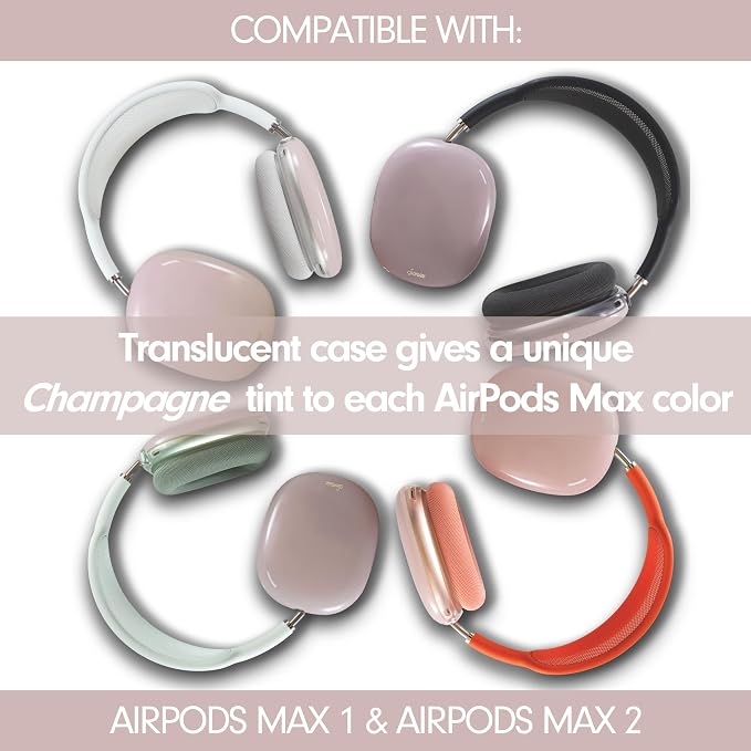 Sonix Protective Case for AirPods Max 2 & 1 | Headphones Cover | Jelly Series | Jelly Champagne