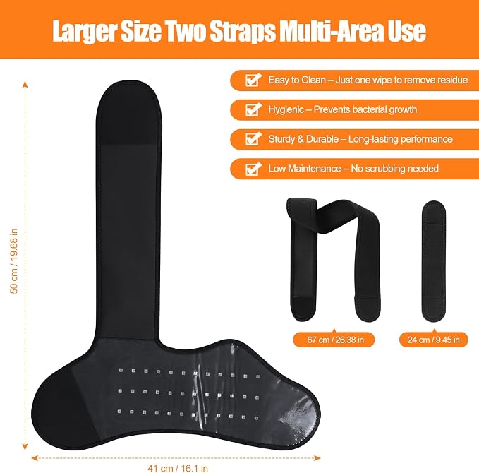 Foot Massager for Neuropathy, with Red Light Therapy for Feet & Ankle, Infrared Neuropathy Triple Therapy Foot Massager with Heat, 8 Massage Modes, 20 Intensity Levels, Body Massager1pack