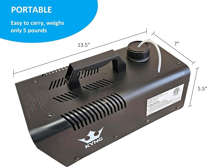 KYNG Snow Machine 650W Wired Remote Snow Maker Snowflake Maker for DJ Parties, Christmas, Holidays, Parties