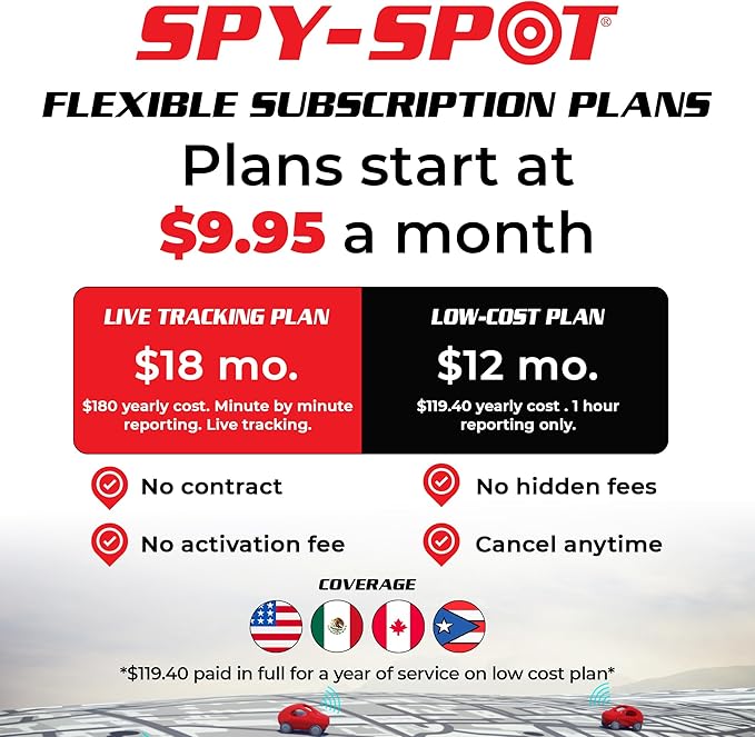 SpySpot 4G LTE GPS Tracker GL320MG with Weatherproof Magnetic Case & Extended Battery - Real-Time Vehicle & Asset Tracking Device - Smartphone Tracking App - Subscription Required