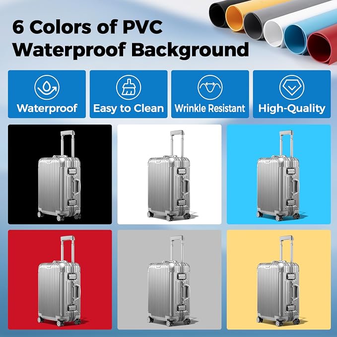 Photo Light Box, Portable 12/16/20/24/32 Photo Studio Light Box, Shooting Tent Kit with 405 Light Beads and 6 Color Backdrops. Lightbox with 3 Stepless Dimming Light Boards for Product Photography