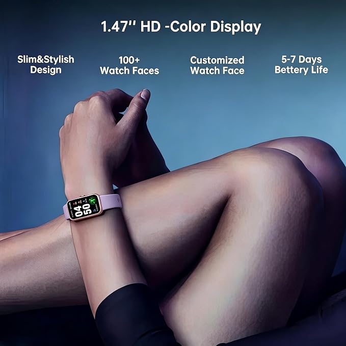 Health Fitness Tracker, Smart Watch with 24/7 Heart Rate and Blood Oxy-gen Monitor, Sleep Tracker with IP68 Waterproof, Activity Tracker Pedometer Step Counter for Women Men