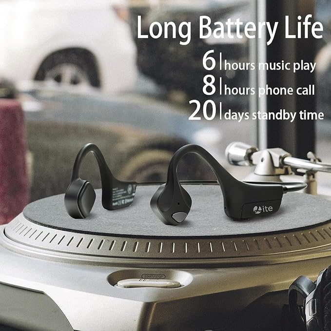 Bone Conduction Headphones Bluetooth Open Ear Headphones with mic Wireless Muitipoint Connection IP65 Waterproof Sports Headsets for Running Cycling and Workouts