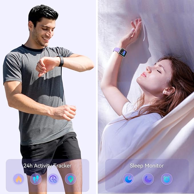 Smart Watches for Women Android & iPhone, 1.8" Smartwatch with Bluetooth Call (Answer/Make), Fitness Tracker with Heart Rate/Sleep/SpO2 Monitor, Smart Watch 3ATM Waterproof, 120+ Sport Modes, Alexa