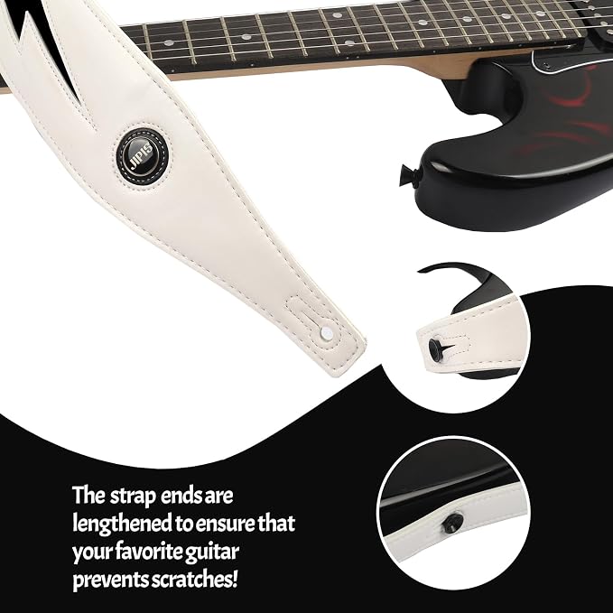 Handmade Retro Embossed Guitar Strap Super Soft Cowhide Leather Belt for Electric Acoustic Guitar Bass Guitarra Gig