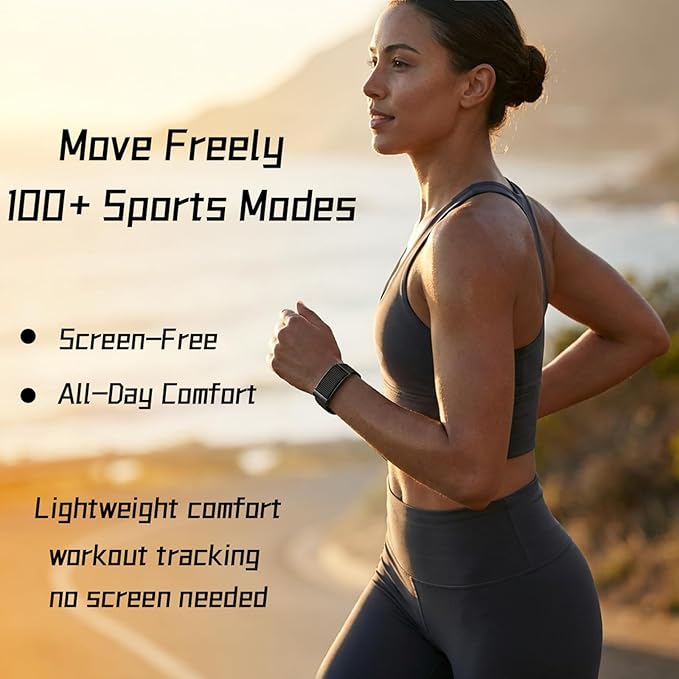 Smart Bracelet,Health and Fitness Tracker,24/7 Heart Monitor & Sleep Tracker, Multi-Sport Tracker Wristband with Free APP (Black)