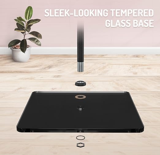 Skywin VR Stand with Glass Base, VR Sensor Stand - 2 Adjustable Stands | Compatible with SteamVR Base Station 2.0, HTC Vive Base Station & Oculus Rift Constellation Sensors - Only Stand Included