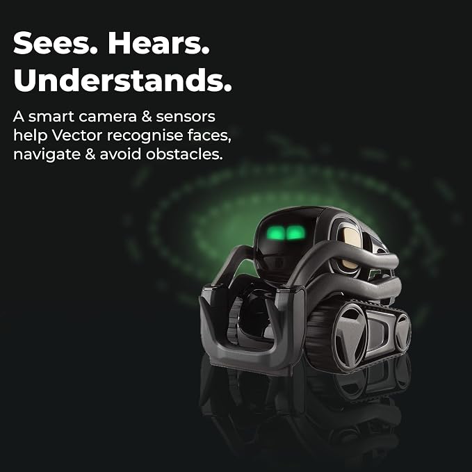 Anki Vector 2.0 AI ChatGPT Connected Robot Companion – Smart Autonomous Home Robot with Face Recognition and Voice Conversations - ChatGPT Subscription Required (Black)