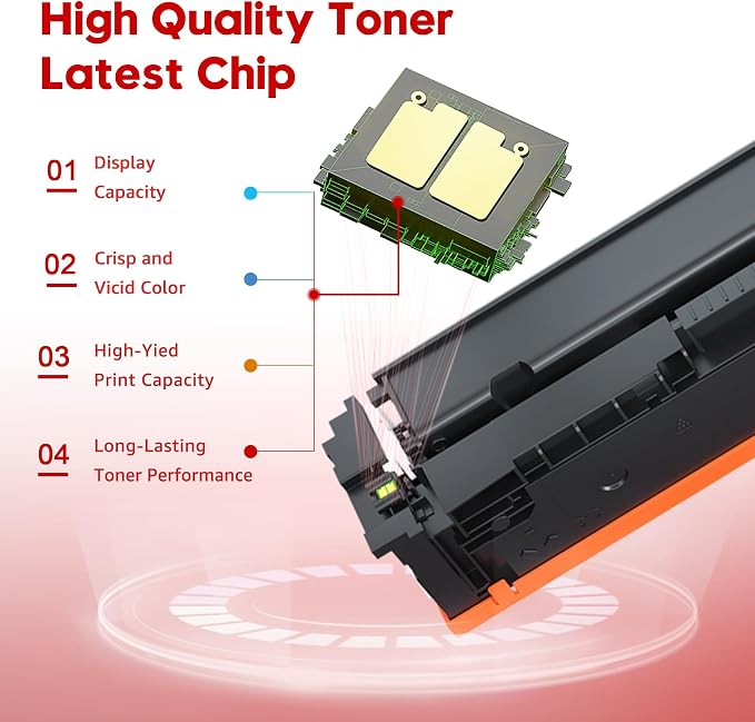 Toner Kingdom Compatible Canon 067H 067 Toner Cartridge Set 4 Pack Replacement for Canon 067H Toner Compatible for Color ImageClass MF656Cdw LBP632Cdw MF653Cdw MF654Cdw LBP633Cdw MF650C LBP630C Toner