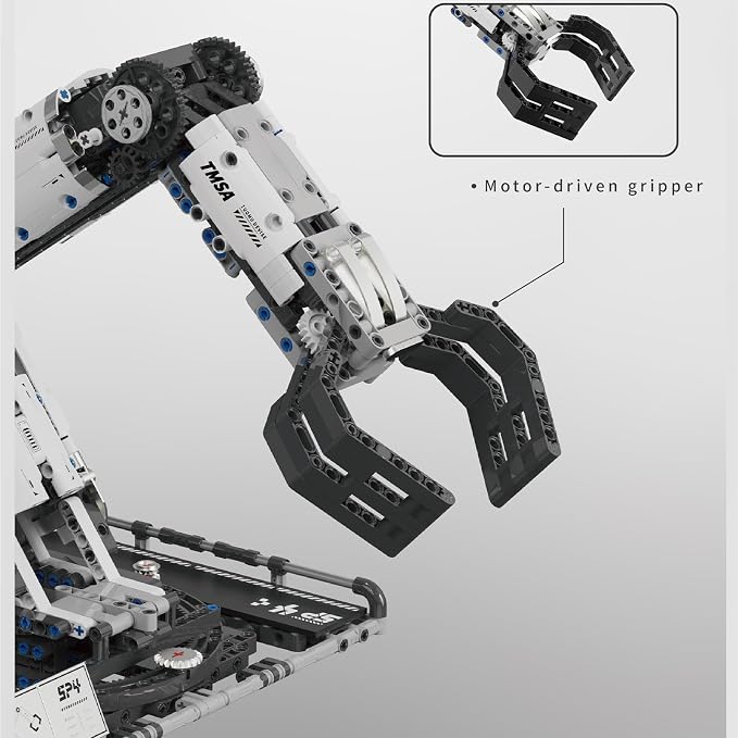 Robotic Arm Building Blocks Set, Programmable Stem Toys for Ages 8-13, Technic Coding Robot Toys for Kidults, 1029 Pcs Educational Projects for School, APP & Remote Control with Rechargeable Battery