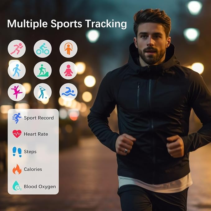 Smart Rings for Women Men, Fitness Ring with Heart Rate, Blood Oxygen, HRV, Stress, Sleep Tracker, Step Tracker, No Subscription Fee, lP68 Waterproof Smart Ring for iPhone & Android (Silver 14#)