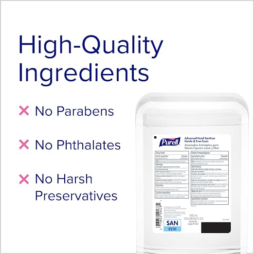 PURELL ES10 Sanitizer Starter Kit, Automatic Graphite Dispenser with 1200 mL PURELL Advanced Hand Sanitizer Foam Refill (Pack of 1) - 8353-1G