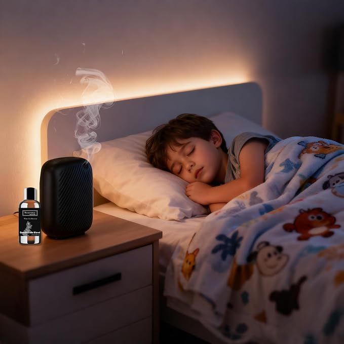Smart Waterless Essential Oil Diffuser, 400ML Diffuser with 100ML Fragrance Scent Oils for Scent Air Machine with 12A1V Power Adapter for Large Room and Commercial Use, Cover Up to 2000 Sq.Ft